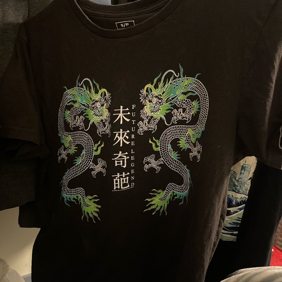 Three Oversized black printed Graphic T-shirts lot - Picture 5 of 5